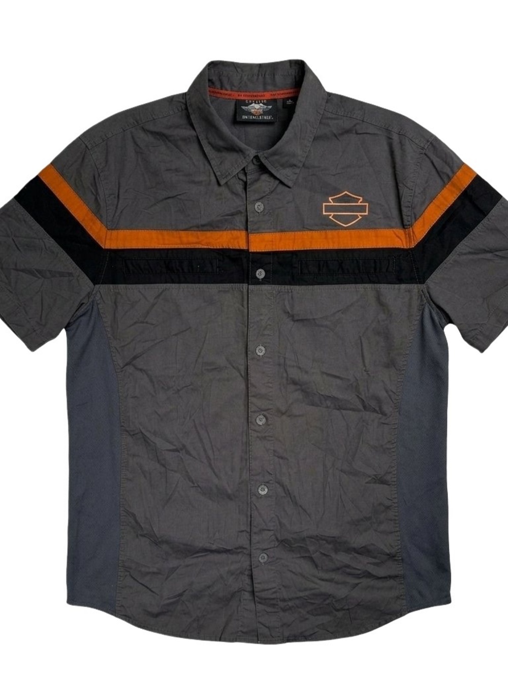 Harley-Davidson Men's H-D TECH Vented Shirt Asphalt Grey Large